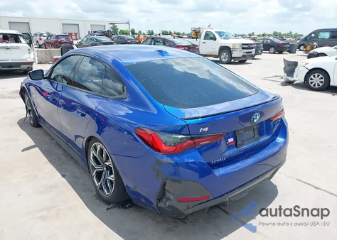 2024 BMW I4 Edrive35 из США, поврежденный, VIN WBY43AW01RFS40186